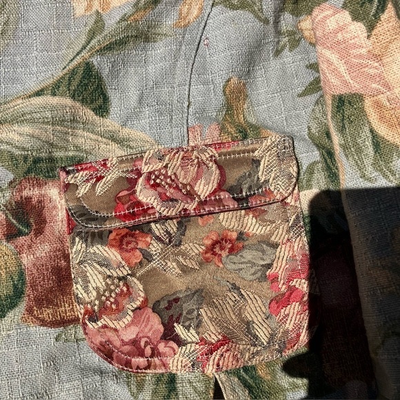 Vintage 80's My Boyfriends Back Floral Tapestry prairie Blazer jacket womens L - Picture 5 of 11